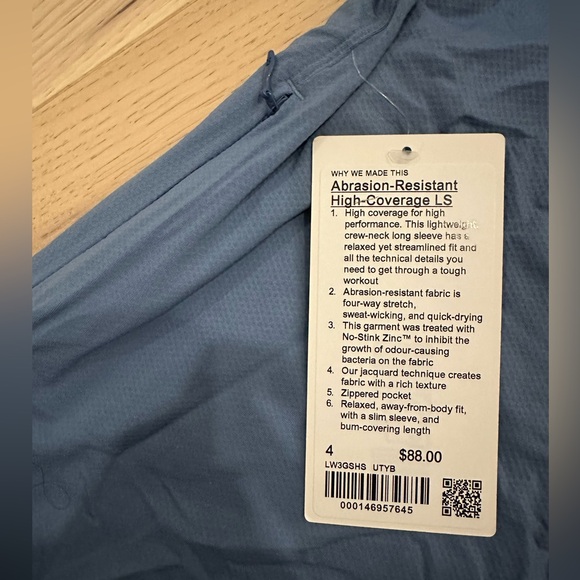 Lululemon Abrasion Resistant High Coverage Long Sleeve - Picture 5 of 6